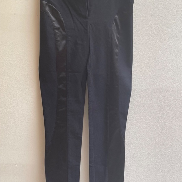 Bebe Black Stretch Long Pants, 2P, Silk Outline - Picture 2 of 7